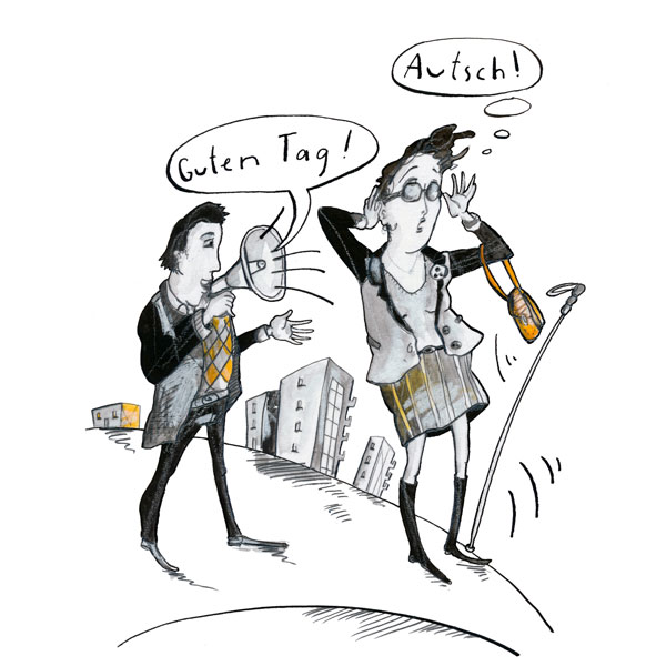 Blinde im Restaurant