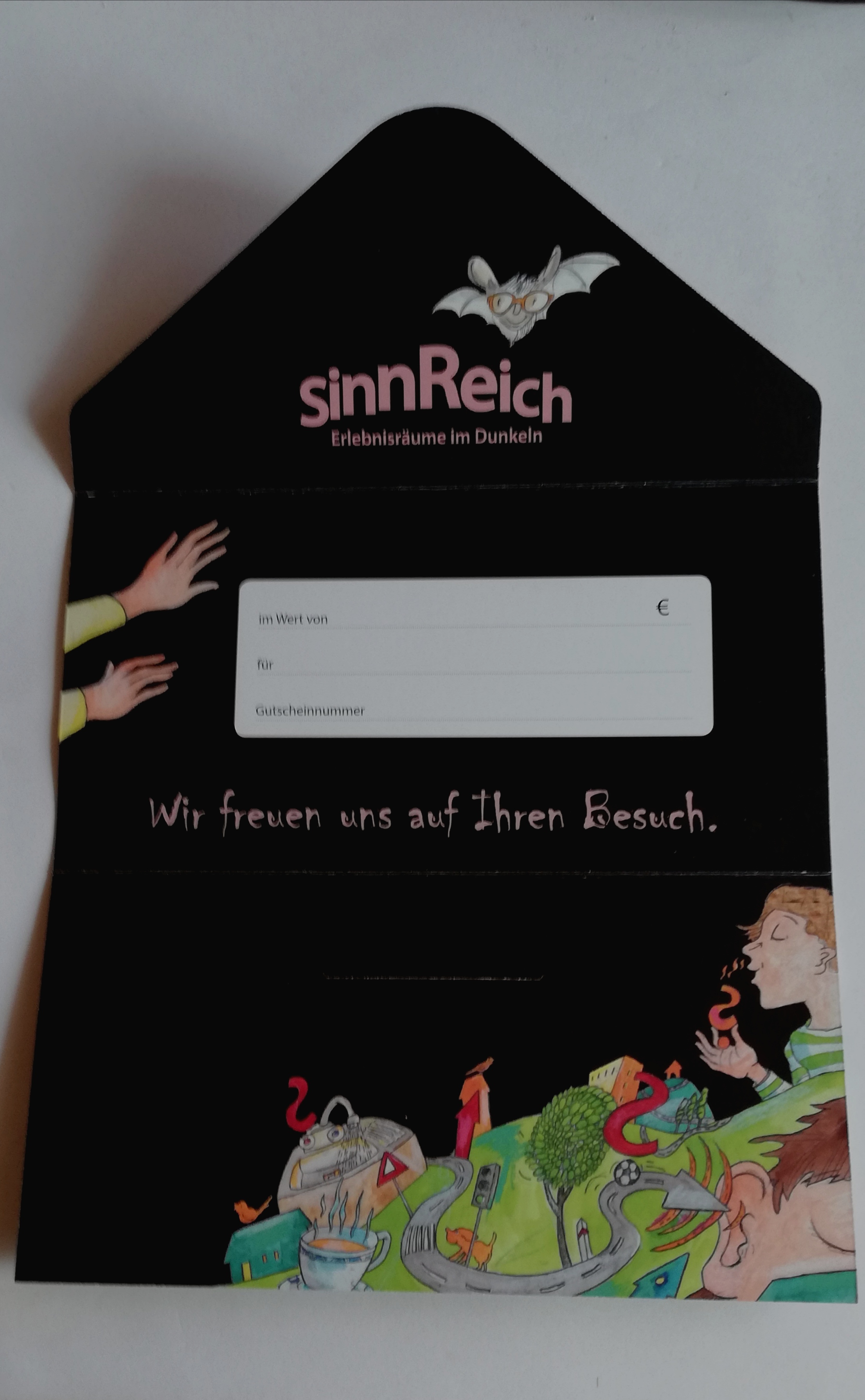 Bild: SinnReich Gutschein Innenseite
